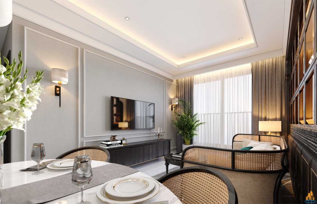 Khu phòng khách căn hộ The Win City