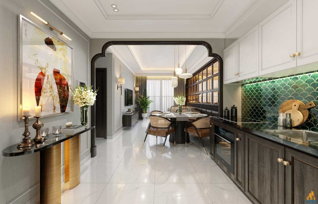 Phòng bếp căn hộ The Win City